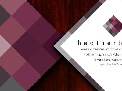 Heather Broner branding business cards color graphic design graphic designer logo stationary typography