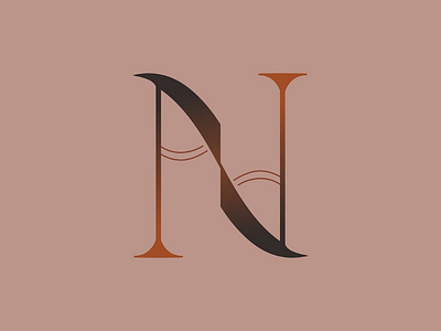 Logo leter N app art design design logo icon illustration logo simple typography vector