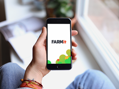 Logo Farm IT mobile app app branding design farm mobile app icon logo mobile ui design ui ux