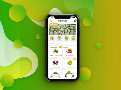Pasar Tani mobile ui app