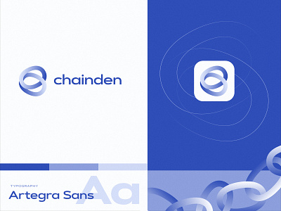Chainden Branding — Further Development / v.2.1 branding clean deepblue icon logo logo design logo design concept minimal minimalist typography