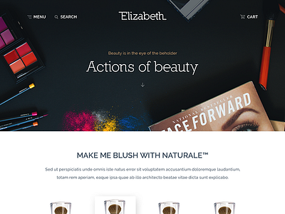 Elizabeth Theme banner ecommerce landing page template theme web design website weebly