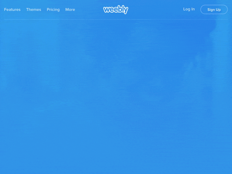 Weebly 4 Launch - New Homepage animation brush hero homepage type ui ux weebly