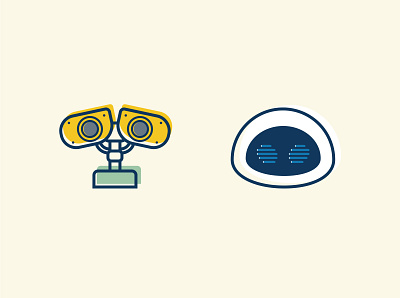 WALL·E Icons disney icon icon design iconography icons illustration logo logodesign logotype pixar robot robots