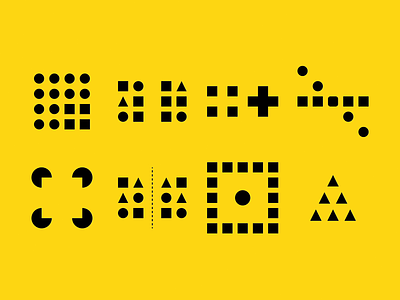 Gestalt's Icons animation design designs gestalt graphic icon design iconography icons iconset motion motion design yellow