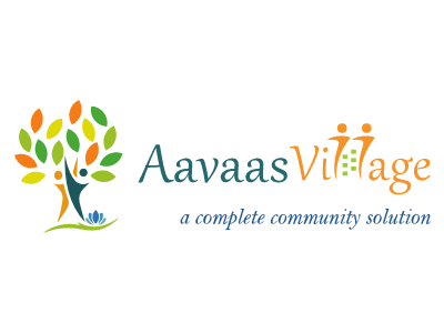 Aavaas Village illustration logo vector