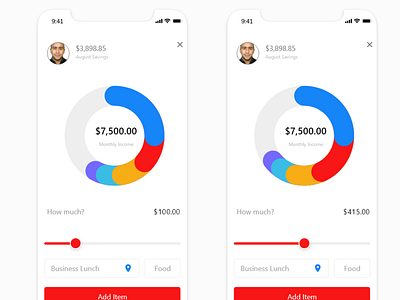 Savings Graph adobexd animation visual design