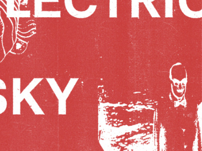 Electric Electric badbonn black concert graphic design kraut music poster red shapes typeface
