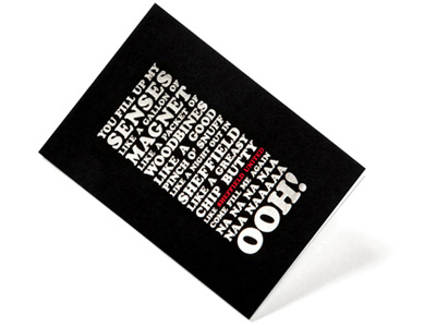 Sheffield United Football Club - greeting card black card colorplan ebony foil foilgreeting gfsmith print card red red foil silver typography