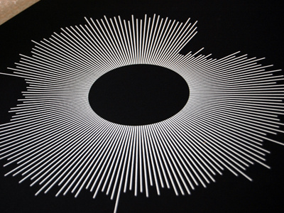 Waveform Series - Aphex Twin silkscreen print aphex twin black colorplan ebony gfsmith pattern rephlex screenprint vector warp waveform white