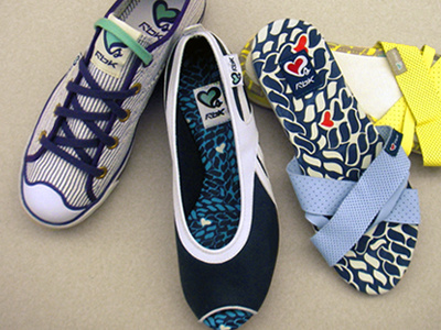 Nautical Pattern on Footwear