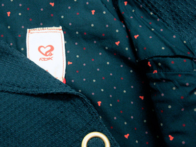 Hearts Polka Dot Fabric Lining apparel identity pattern repeat textile print