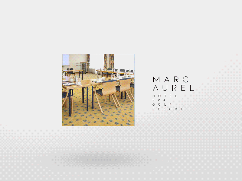 Marc Aurel Spa&Golf resort in BAVARIA after effect golf course graphic design hotel app motion animation ui ux design web design