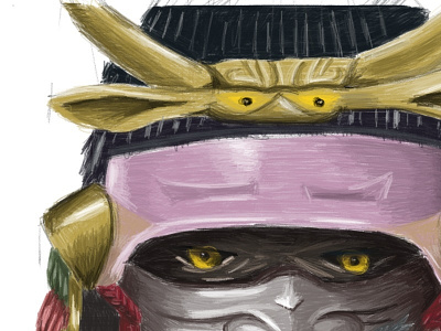 Samurai warrior illustration ipad samurai warrior