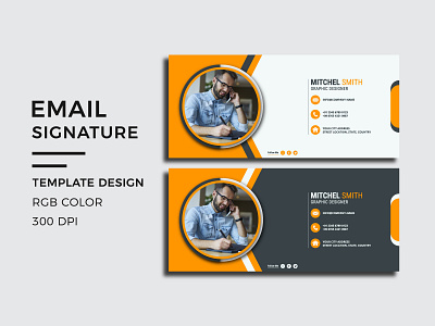 Modern email signature template