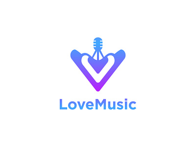 LoveMusic brand logo logo design lovelogo lovemusic