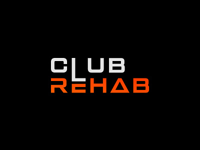 Club Rehab animation branding club rehab graphic design latter logo logo logo brand text logo typologo