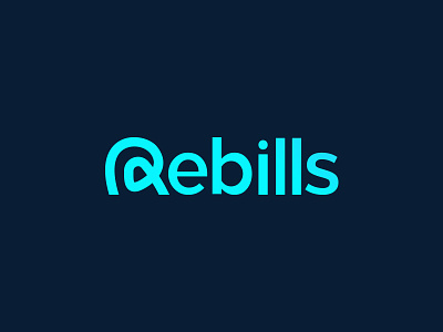 Rebills.io beauty branding business graphic design internet it latter logo media relax shop text logo word mark