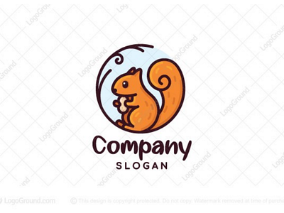 Cute Squirrel Logo