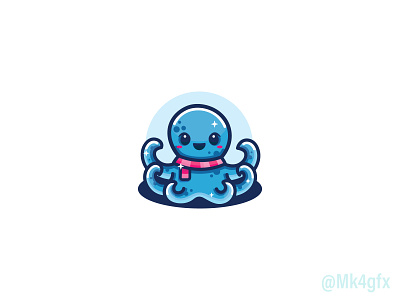 Cute Octopus Logo (for sale) animal babies baby babybrand branding children cu cute graphic design kids logo logo 2d logos modern octopus parenting plush small toys