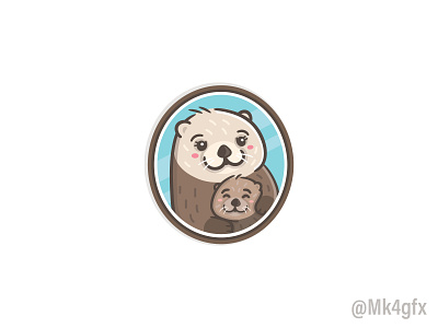 Sea Otter Mom Logo