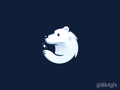 Polar Bear Logo (sold) animal bear branding design illustration logo logo 2d logos modern night polar white