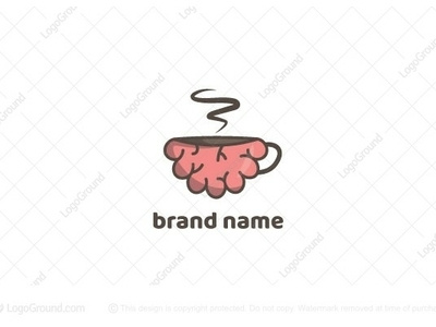 Brain Coffee logo for sale