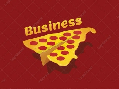 Pizza Paper Plane for sale logo 2d logo restaurant flying fly salami fast food fast pizza place pizza logo food food delivery delivery deliver pepperoni cheese paper airplane paper planes paper plane pizza