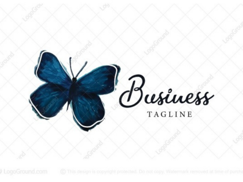 Watercolor butterfly logo for sale elegant beautiful branding sale logo colorful colors watercolor butterflies butterfly