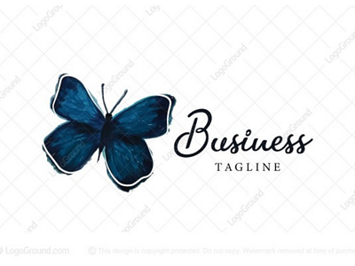 Watercolor butterfly logo for sale