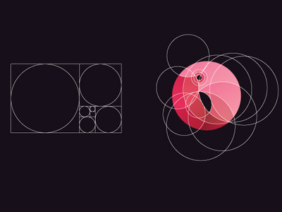 golden ratio flamingo logo for sale