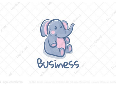 Cute elephant logo for sale animal baby branding care childcare children cute daycare elephant kids logo logos small toy toys wild