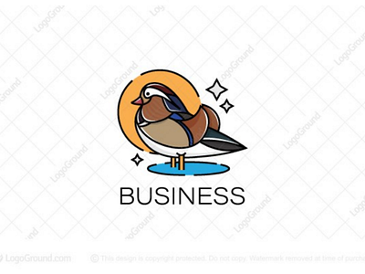 Mandarin duck logo for sale