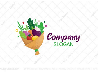 Veggies bouquet logo for sale