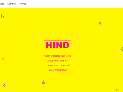 Website on typography