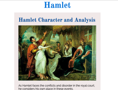 Blog Design- Hamlet html html css webdesign