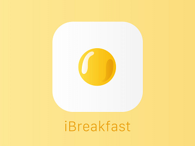 Daily UI #005 - iBreakfast app icon 005 app dailyui design icon app illustration simple ui vector