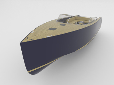 Van Dutch 40 boat 3d 3ddesign 3dmodel 3dmodeling boat design freelance modeling rhino rhinoceros surfacer v ray