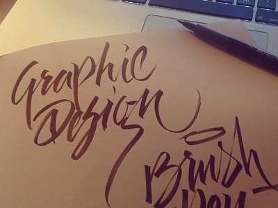 Graphic Design brushpen calligraphy handtype
