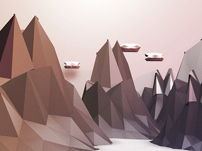 Low Poly Illustration 3d cinema4d lowpoly rendering