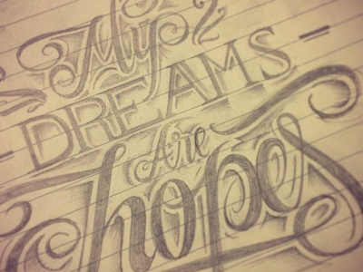 My dreams are hopes