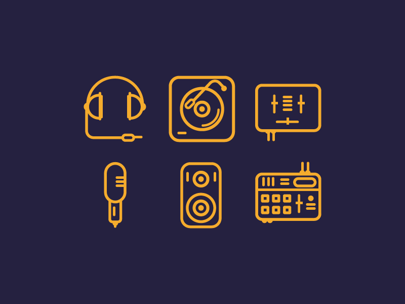  Icon Set Music Producer by Alessio Granella on Dribbble