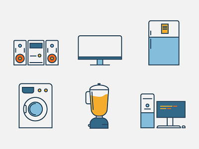 appliances appliances color flat house icon ideas illustration line minimal strokes