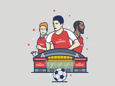 The Gunners Post (Arsenal Norway) arsenal color cover design flat football illustration norway tgp