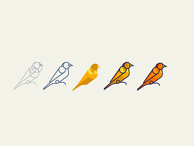 Geometry Bird bird design flat geometry icon icons illustration minimal