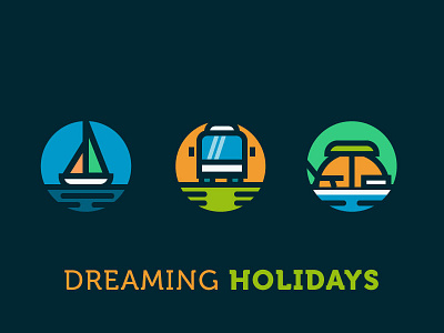 Dreaming Holidays design flat geometry holidays icon icons illustration minimal