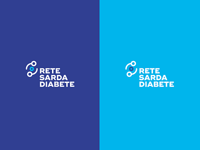 Logo Design Rete Sarda Diabete brand and identity color design flat logo minimal