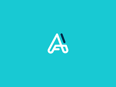 AF monogram logo proposal design flat line logo minimal monogram type