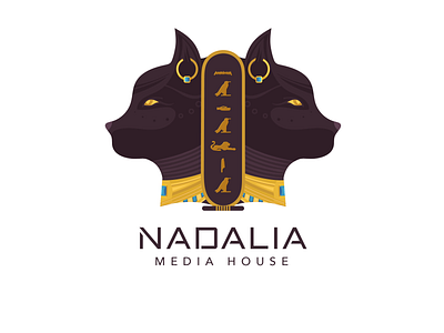 NADALIA Branding - Egyptian Goddess - Direction 1 bastet branding egypt graphic design illustration logo pharoah visual identity visual identity