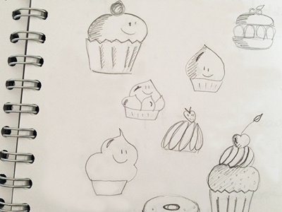 Cupcakes cupcakes research sketch